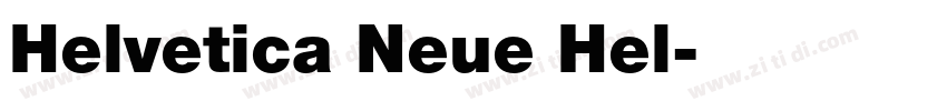 Helvetica Neue Hel字体转换